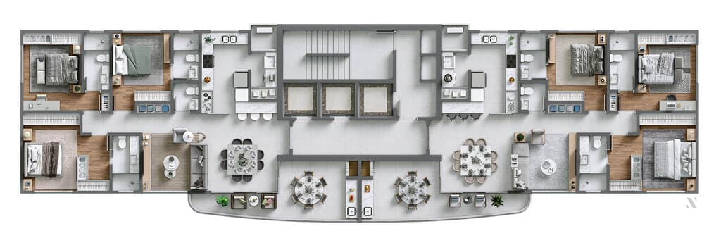 Apartamento · 132 m² · 3 dorms