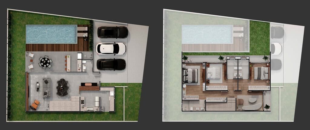Casa em Condomínio · 256,25 m² · 3 dorms