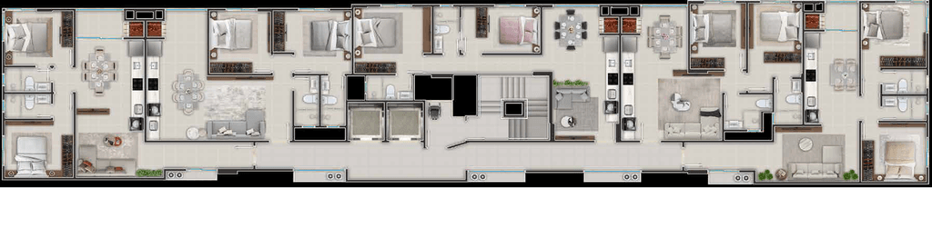 Apartamento · 62,24 m² · 2 dorms