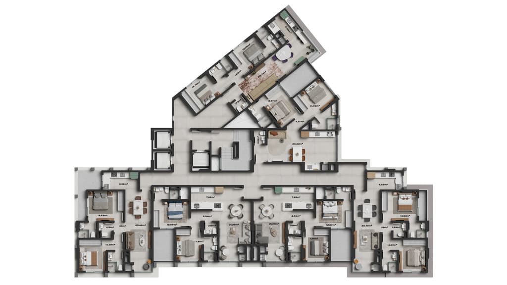 Apartamento · 69,39 m² · 2 dorms