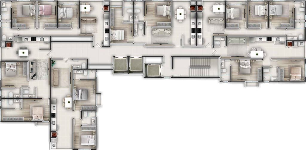 Apartamento · 66,3 m² · 2 dorms