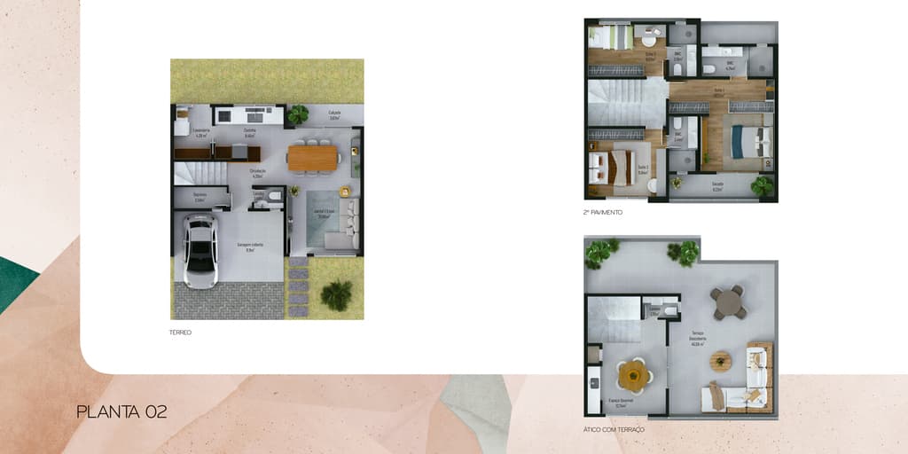 Casa em Condomínio · 167,13 m² · 3 dorms