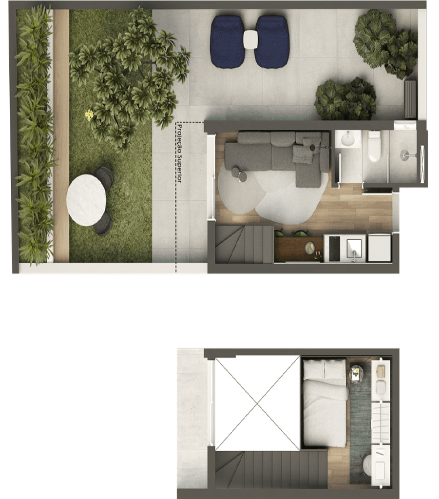 Studio · 18,01 m² · 1 dorm