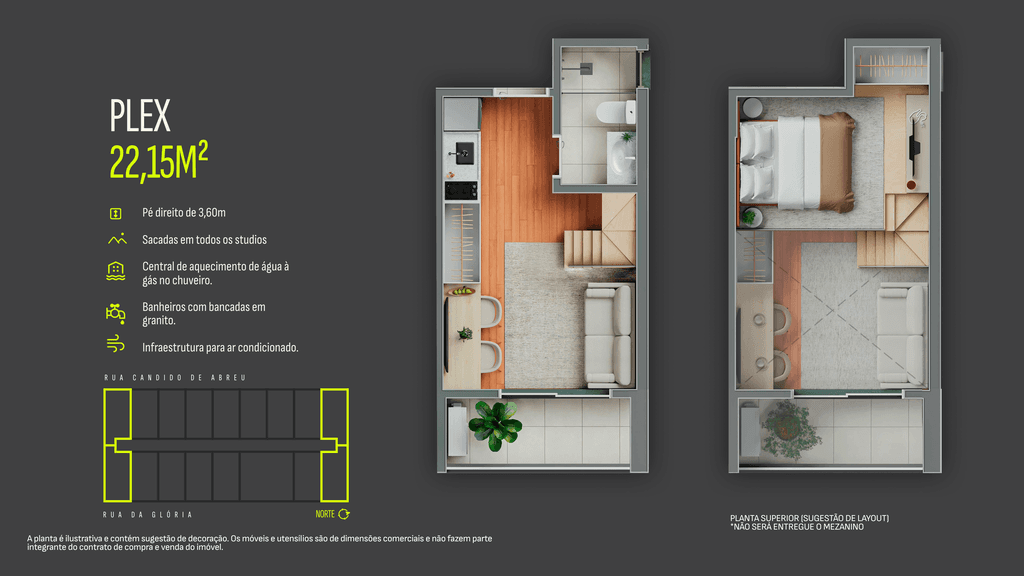Studio · 20,37 m² · 1 dorm
