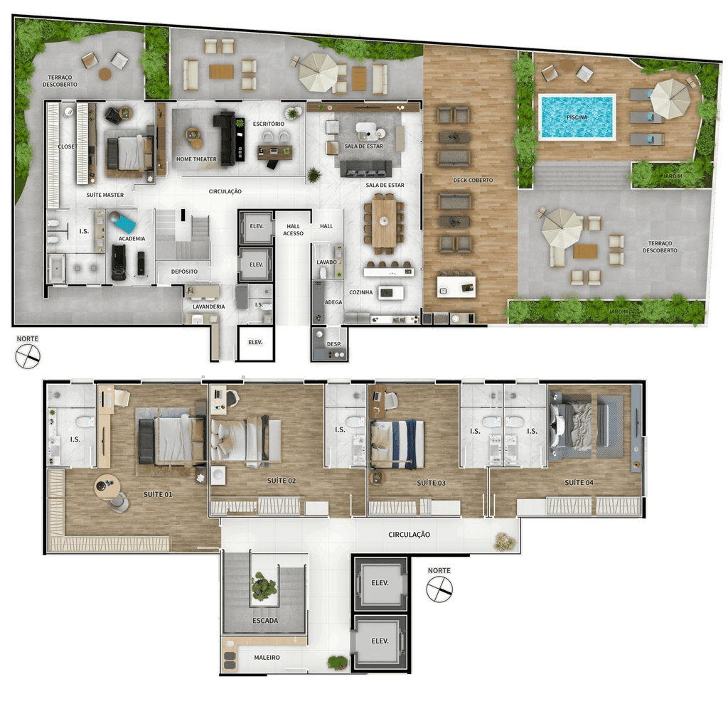 Garden · 849,69 m² · 5 dorms