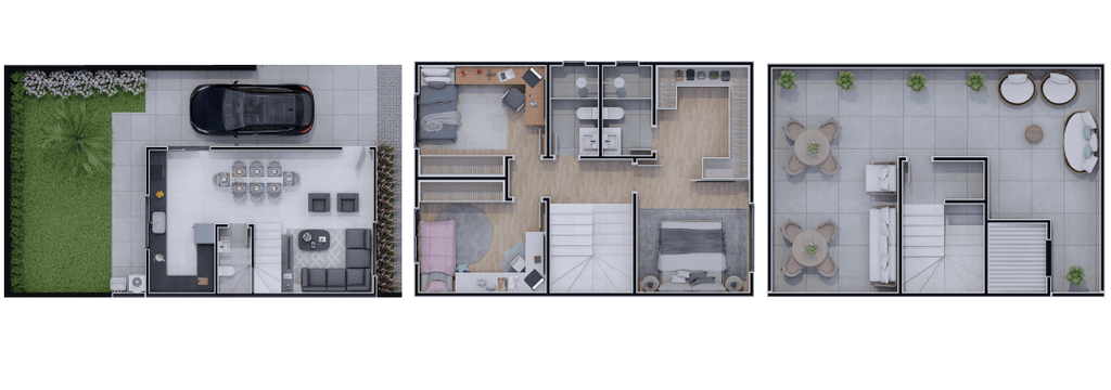 Casa em Condomínio · 121,86 m² · 3 dorms