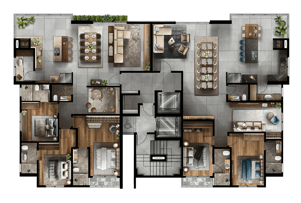 Apartamento · 134 m² · 3 dorms