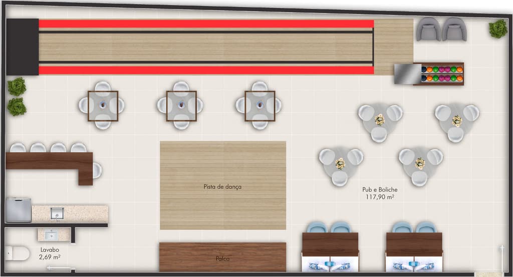 Apartamento · 127 m² · 3 dorms