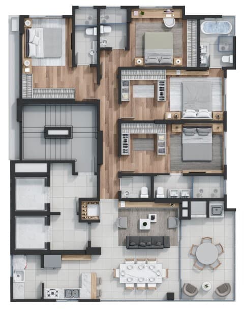 Apartamento · 156 m² · 4 dorms