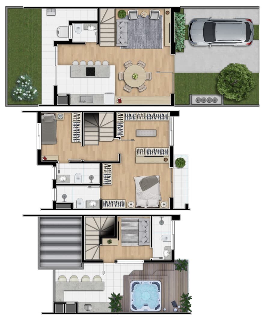 Casa em Condomínio · 112 m² · 3 dorms