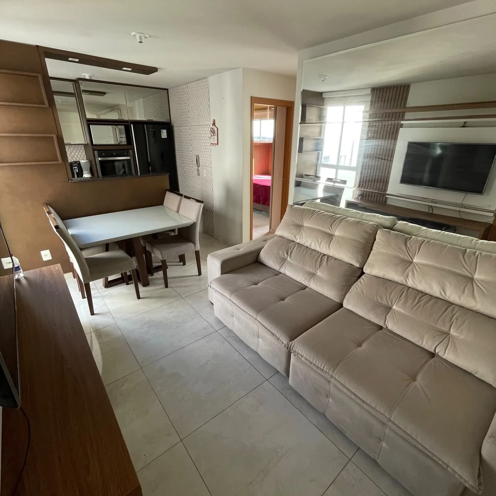 Apartamento 2 quartos mobiliado para alugar no Parque Colibri, Iguaçu, Araucária