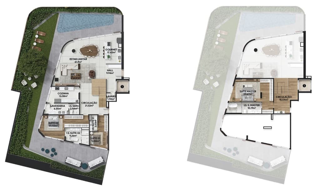 Apartamento · 201 m² · 3 dorms