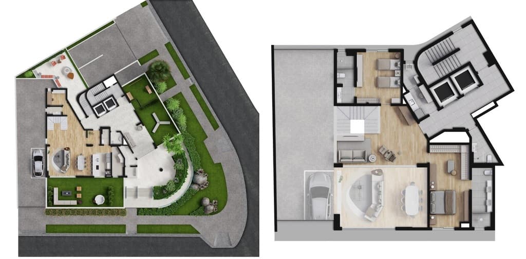 Garden · 283 m² · 2 dorms