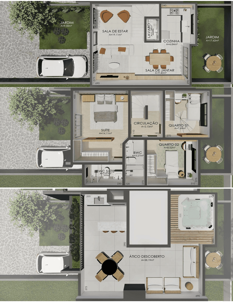 Casa em Condomínio · 100 m² · 3 dorms