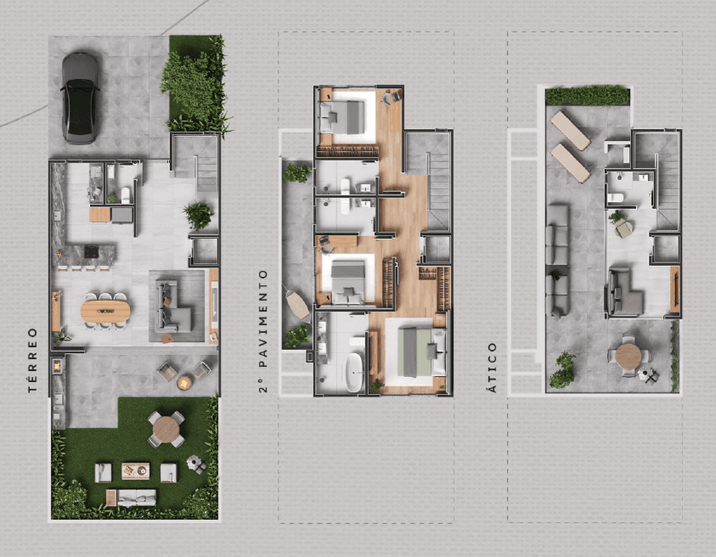 Casa em Condomínio · 255,82 m² · 3 dorms