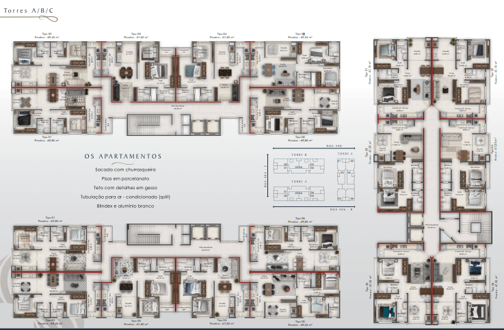 Apartamento · 69,85 m² · 2 dorms